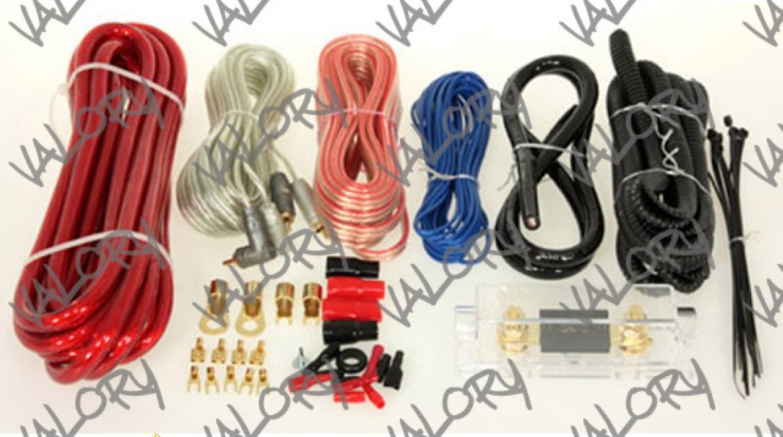 Kit Instalare Montaj Cabluri Pentru Amplificator Statie Audio Auto De Putere Subwoofer Nou Ieftin