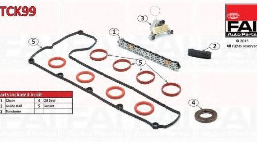 Kit lant de distributie PEUGEOT 406 (8B) (1995 - 2005) FAI AutoParts TCK99 piesa NOUA