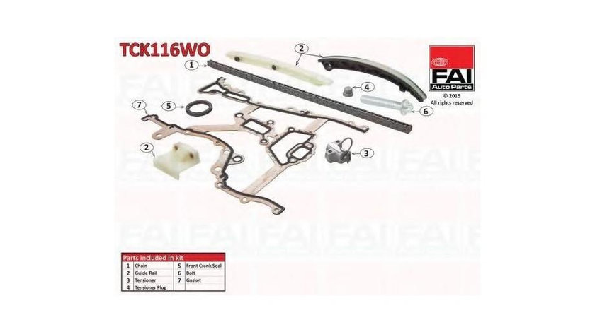 Kit lant distributie Opel CORSA C (F08, F68) 2000-2009 #2 55562234