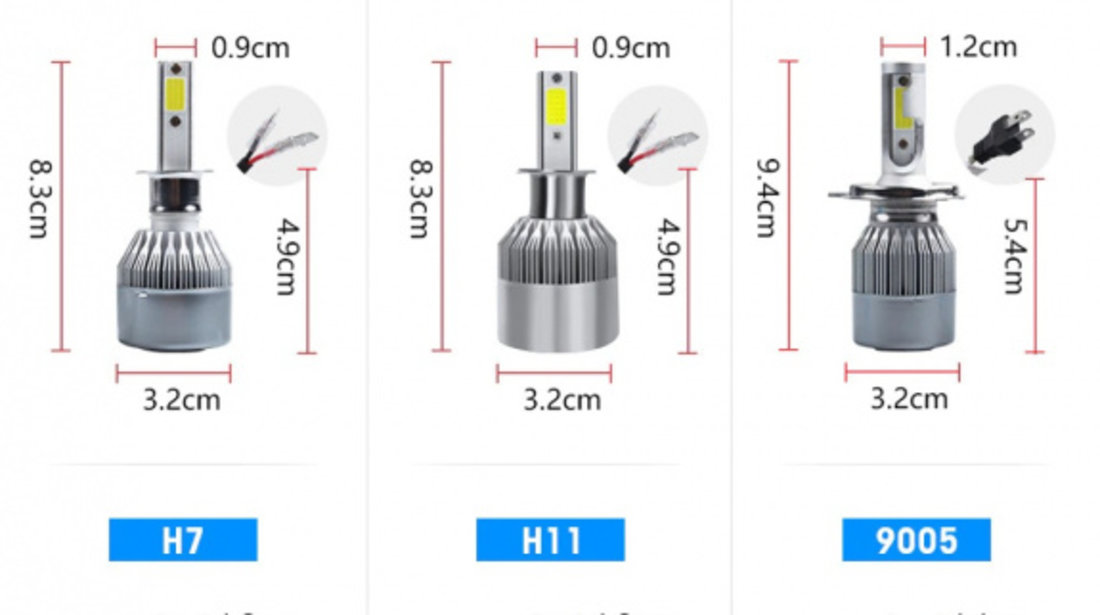 Kit Led H1 C6 6000K 36W 3800LM H1-C6