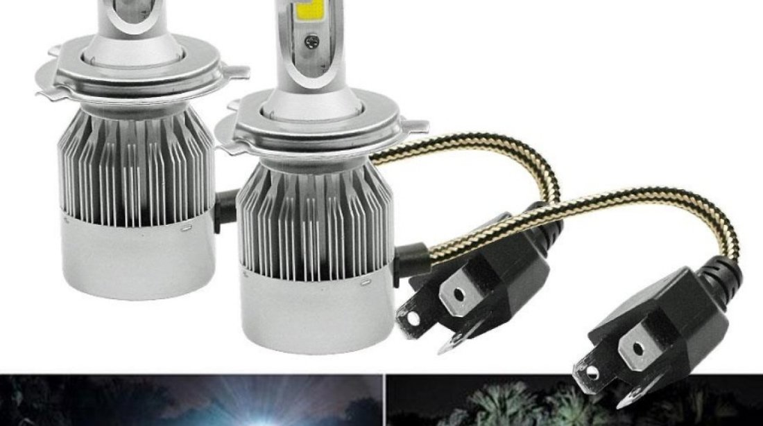 Kit Led h4 6000k,72w,7600 lumen 12v