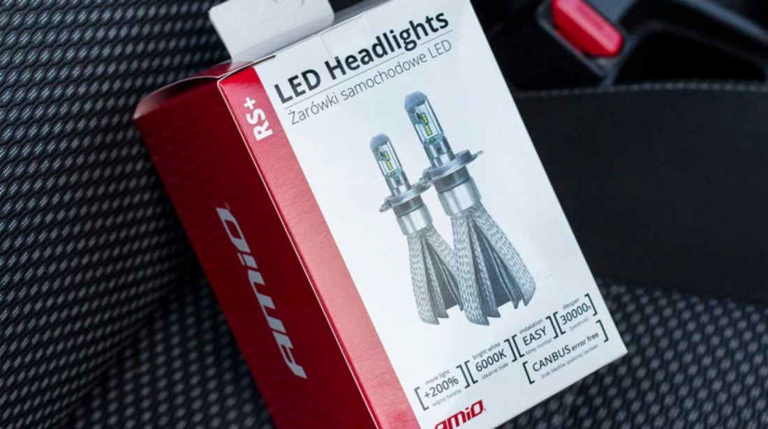 Kit Led H8/H9/H11 Amio RS+ Slim H8/H9/H11 50W 01086