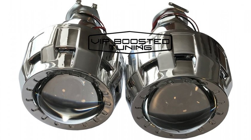 Kit Lupe Bixenon Mini H1 2.0" / 2’’ cu lentila din sticla si corp metalic