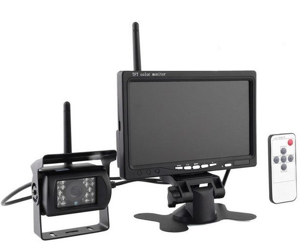 Kit Marsarier Wireless Cu Camera Si Display De 7&quot; 12V~24V K611W Pentru Camioane Autocare Bus-uri 918217