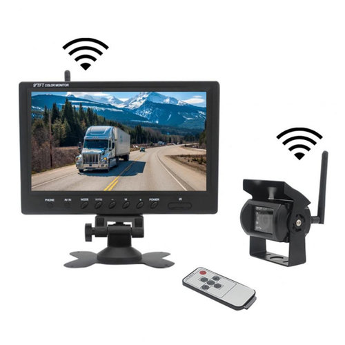 Kit Marsarier Wireless Cu Camera Si Display De 9&quot; 12V~24V K610W Pentru Camioane Autocare Bus-ur...