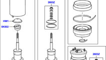 Kit O-ring perna aer fata (poz.2603Z) ROVER OE RAE...