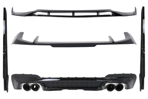 Kit Pachet Exterior Aero Compatibil Cu Bmw X3 G01 2018-2020 M-Tech Black Knight Design CBBMX3G01AERO...