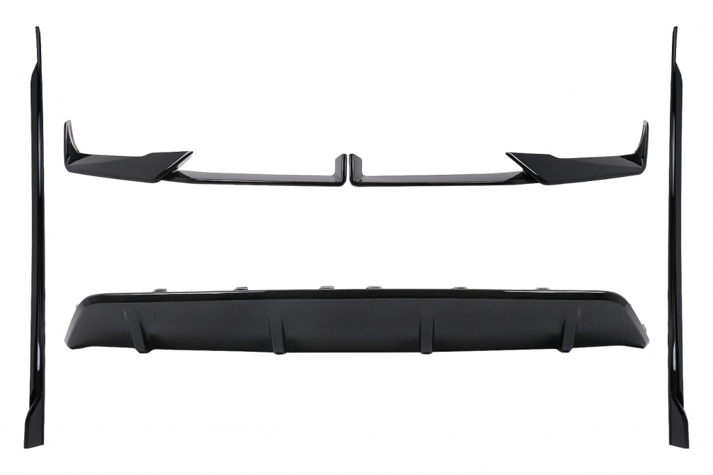 Kit Pachet Exterior Aero Compatibil Cu Bmw X6 G06 2024→ LCI M-Sport Black Knight Design Negru Lucios CBBMG06LCIMPAEROB