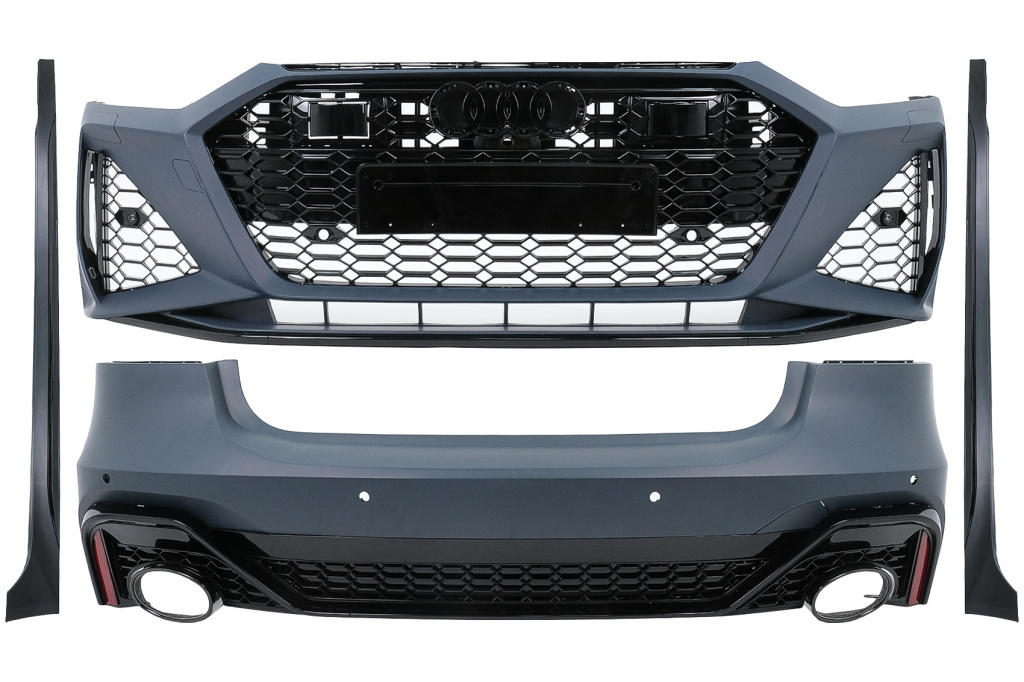 Kit Pachet Exterior Complet Compatibil Cu Audi A7 4K8 2018-2021 RS Design CBAUA74KAP