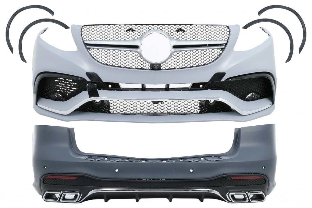Kit Pachet Exterior Complet Compatibil Cu Mercedes-Benz GLE-Class W166 2015-2019 SUV GLE63 Design CBMBW166AMGAP