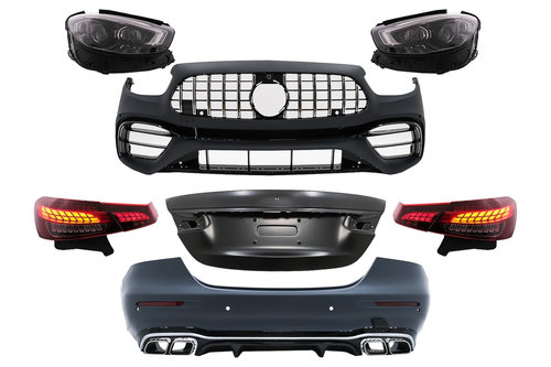 Kit Pachet Exterior Complet De Conversie Compatibil Cu Mercedes-Benz E-Class W213 2016-2019 La Facel...