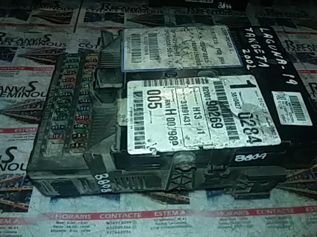KIT Panou sigurante + Calculator CONTROL RENAULT LAGUNA 8200190269 / 518095401 / 8200148809 / 8200004201 E / 8200004201E8200190269 / 518095401 / 8200148809 / 8200004201 E / 8200004201E