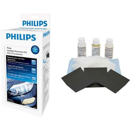 Kit polish restaurare faruri cu protectie UV Philips HRK00XM piesa NOUA