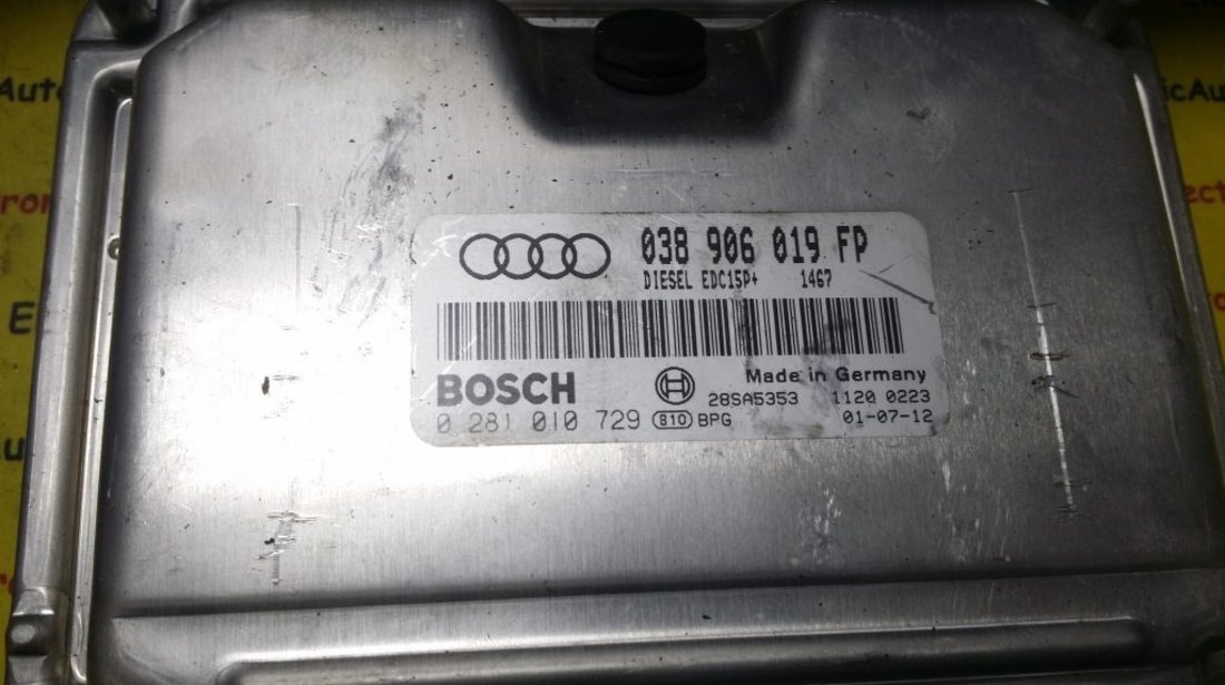 Kit pornire Audi A4 1.9 tdi 0281010729, 038906019FP
