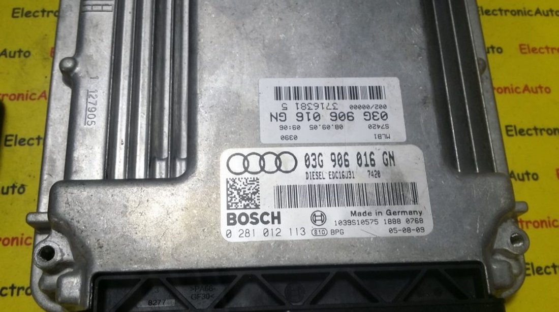 Kit pornire Audi A4 2.0TDI 0281012113, 03G906016GN