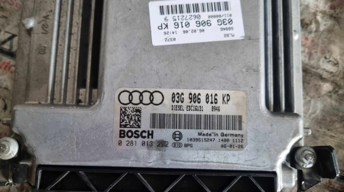 Kit pornire Audi A4 B7 2.0 TDi 140 cai motor BPW cutie multitronic coduri 03G906016KP / 8E0920901D