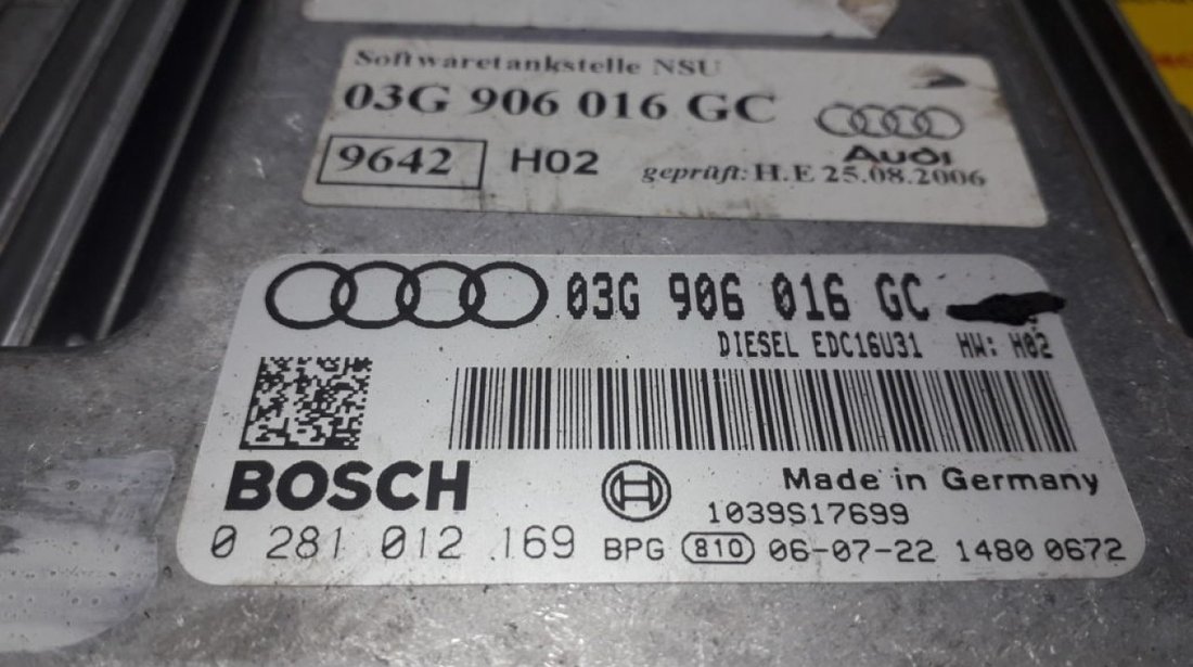 Kit pornire Audi A6 03G906016GC, 0281012169