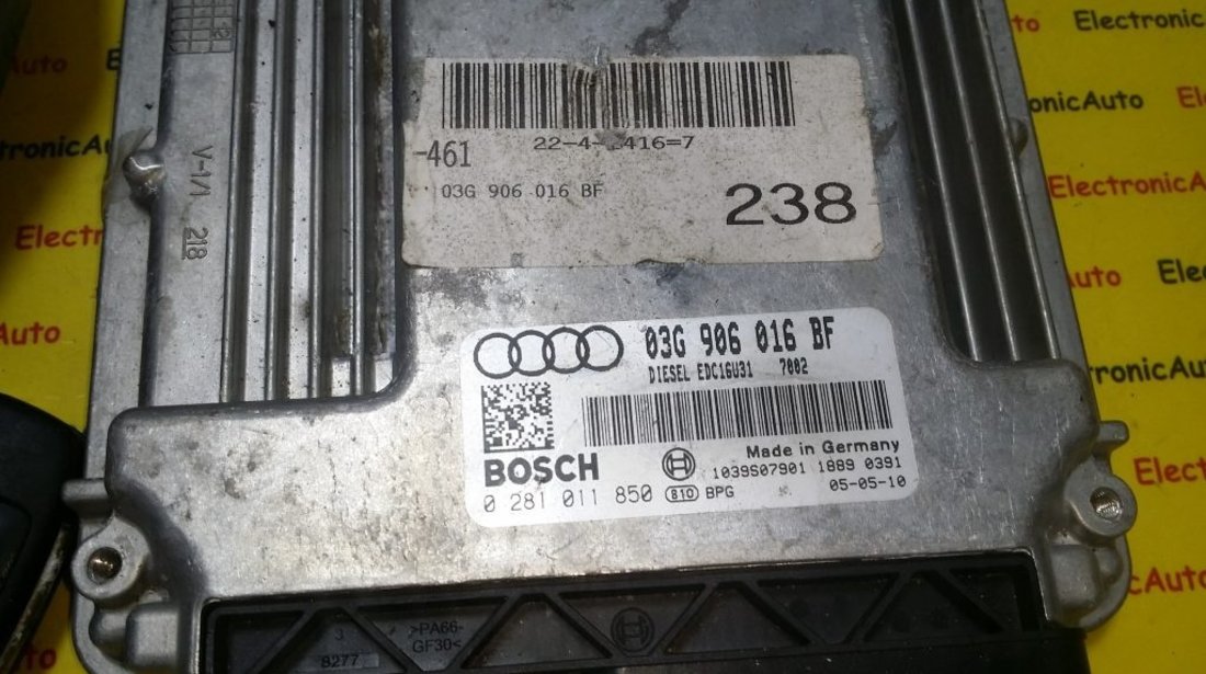 Kit pornire Audi A6 2.0TDI 0281011850, 03G906016BF