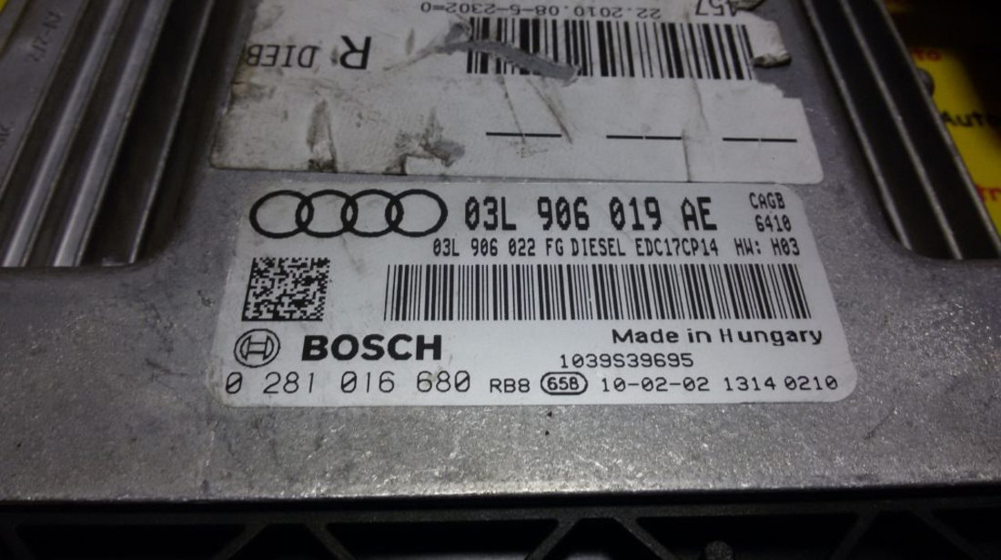 Kit pornire Audi A6 2.0TDI 03L906019AE, 0281016680