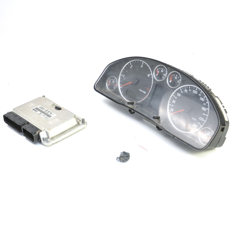 Kit Pornire Audi A6 (4B, C5) 1997-2005 2.5 Tdi Quattro Ake Motorina Calculator Motor Ceas Bord Chip Cheie 4B2907401J, 4B2 907 401 J, 0281010822, 0 281 010 822, 1039S01048, 4B0920933M, 4B0 920 933 M, 88311285, 88 311 285 Bosch