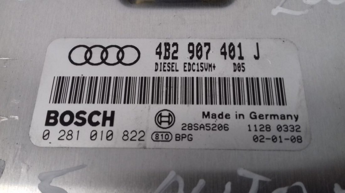 Kit pornire Audi A6 4B2907401J, 0281010822, 4B0920981J