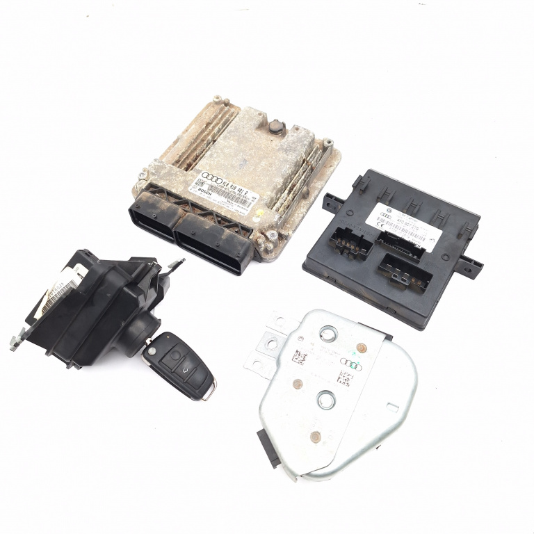 Kit Pornire Audi Q7 (4L) 2006-2015 3.0 Tdi Bug Motorina Blocator Coloana Volan Calculator Confort Calculator Motor Cheie Chip Cheie Contact Cu Cheie Imobilizator 4L0910401R, 4F0907279, 4F0910131F, 4F0910279K, 4F0907279K, 4F0905852B, 4F0910852, F005V0