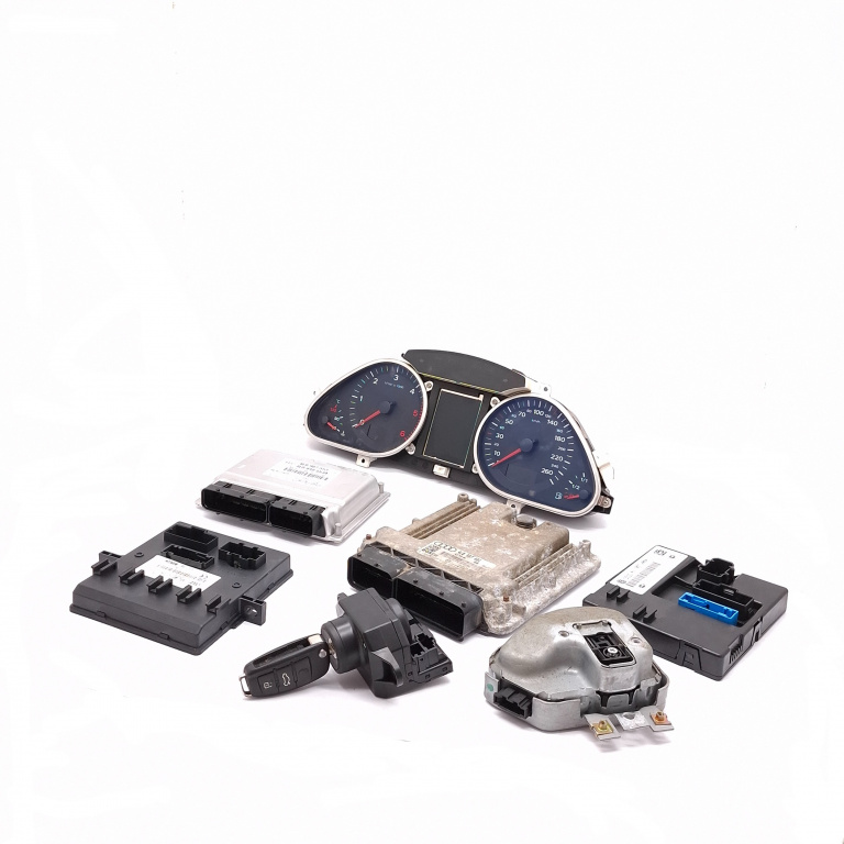 Kit Pornire Audi Q7 (4L) 2006-2015 3.0 Tdi Bug Motorina Calculator Motor Ceas Bord Cheie Chip Cheie Contact Cu Cheie Imobilizator 4L0907401, 4L0907289A, 4L0910553A, 5Dk00876282, 5550007301, 221001011, 218062011, 3330140103, 3353010104, 126923, C32221