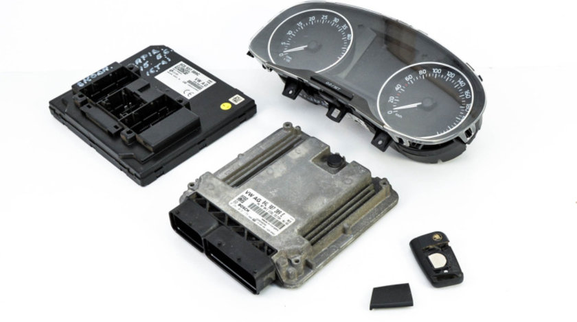 Kit Pornire BCM,calculator Motor,ceas Bord,CHIP Cheie Skoda RAPID 2012 - Prezent Motorina 04L907309E, 0281019175, EDC17C64, 6C0937089C, 5JA920701, 5E0959752D