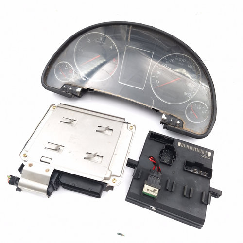 Kit Pornire Calculator Confort,calculator Motor,ceas Bord,CHIP Cheie Audi A4 B6 (8E) 2000 - 2004 Mot...