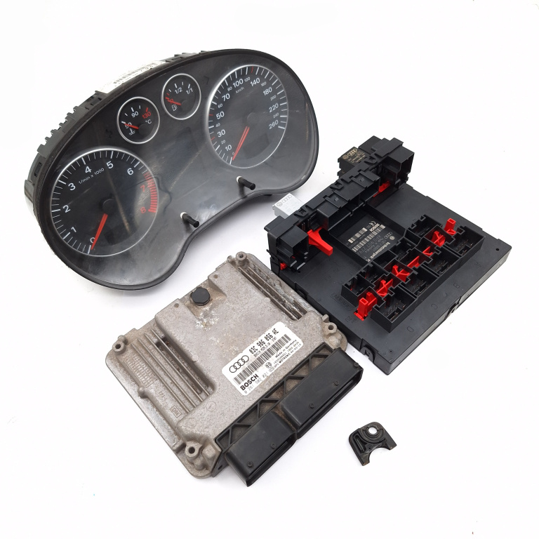 Kit Pornire Calculator Confort,calculator Motor,ceas Bord,CHIP Cheie Audi A3 (8P) 2003 - 2013 03C906056AE, 0261S02021, 1039S04851, 8P0907279A, F005V00219, 8P0920930G, A2C53060179
