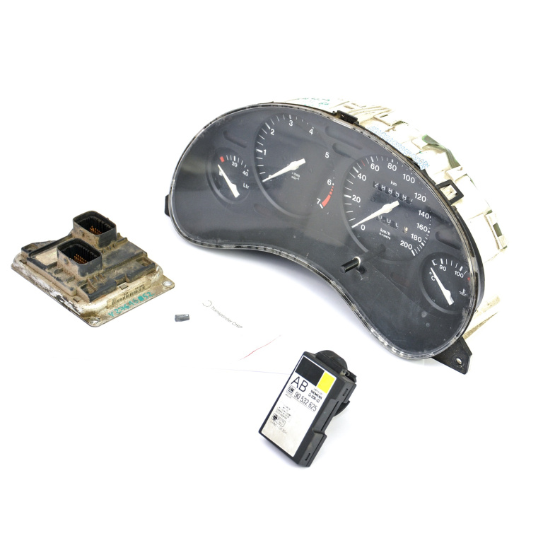 Kit Pornire Calculator Motor,ceas Bord,CHIP Cheie,cititor Cheie Opel CORSA B 1993 - 2000 Benzina 90532610, 0261204475, 88481709, 81117906, 90532625
