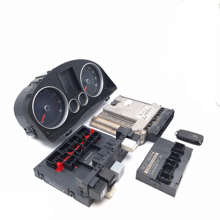 Kit Pornire Calculator Motor,cheie,calculator Confort,ceas Bord,BCM VW GOLF 5 2003 - 2009 Benzina 1K0907115S, 0261S02509, 1K0959433CT, 1K0 907 115 S, 0 261 S02 509, 1K6920974A, K6920974A, K6920 974A, 110080381008, 110.080.381/008, 3C0937049AJ, 3C0 93