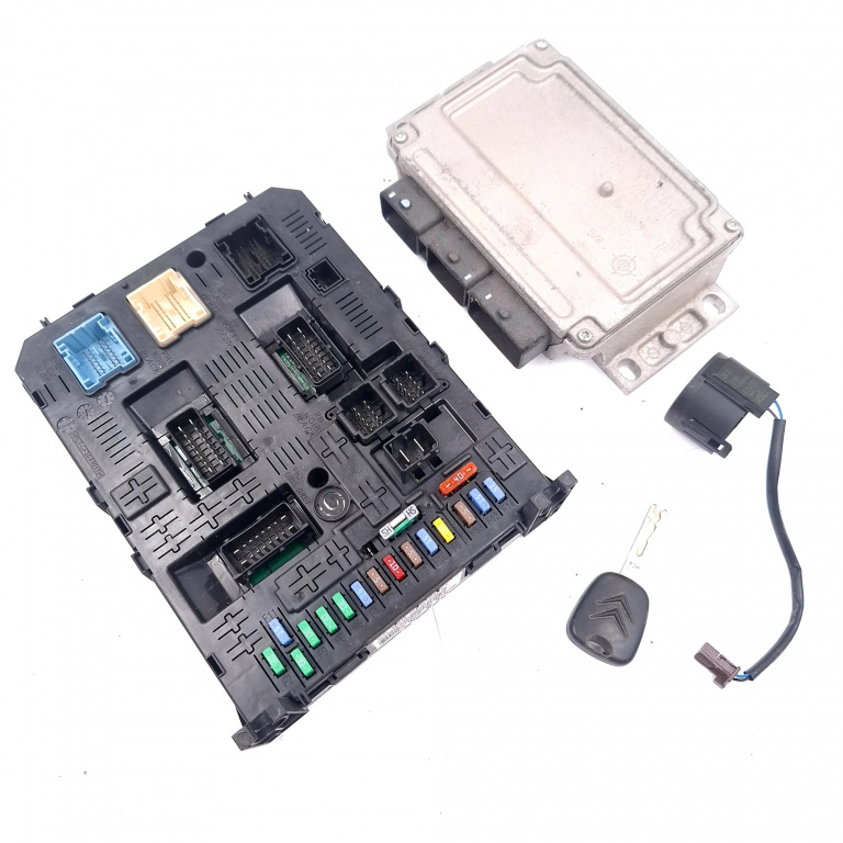 Kit Pornire Calculator Motor,cheie,contact Cu Cheie,BSI,panou Sigurante Citroen C4 Grand Picasso 1 2006 - 2013 Benzina 9663805380, 9664981980, IAW6LPB, 6RYB8BL1I, 966405908001, BSI04EVK04, 281208364, 281192483C, 281201930C, F03081547, 9663123380
