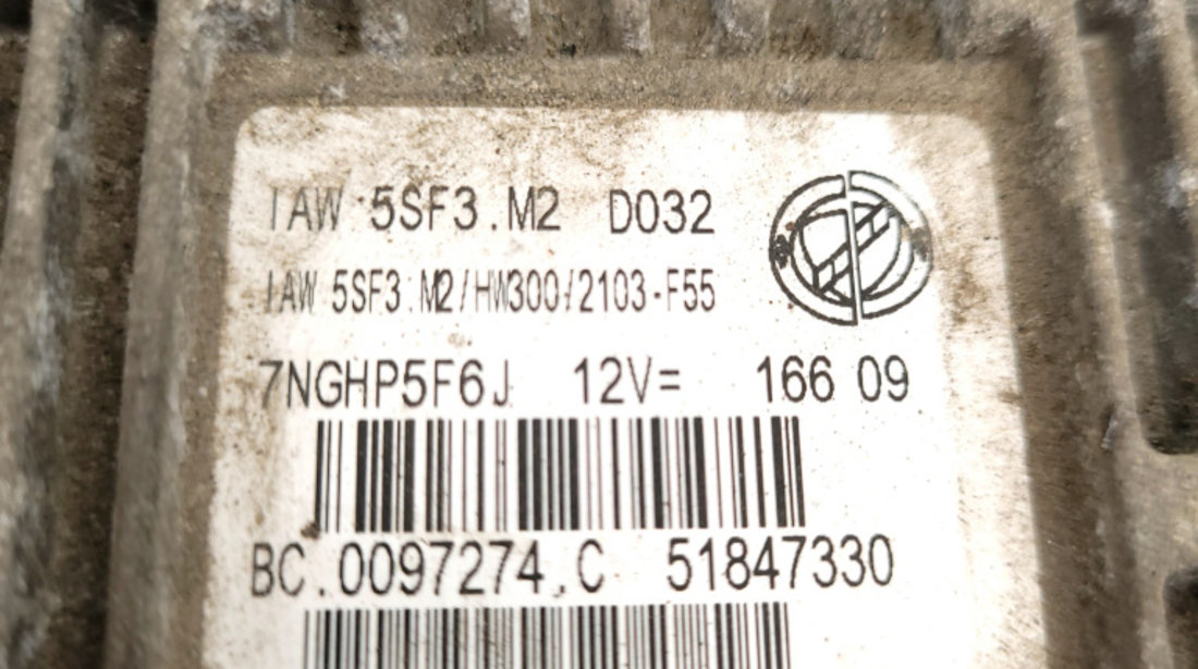 Kit Pornire Calculator Motor,CHIP Cheie,panou Sigurante Fiat GRANDE PUNTO (199) 2005 - Prezent Benzina 51847330, 5SF3 M2 D032, 5SF3M2D032, BC0097274C, 00518263170, 116RI 000674, C150 28205372