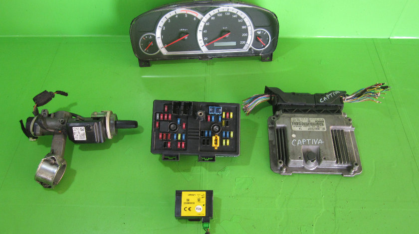 KIT PORNIRE / CALCULATOR MOTOR / ECU + CONTACT PORNIRE + CEAS KILOMETRAJ CHEVROLET CAPTIVA 2.0 VCDI 16V 4x4