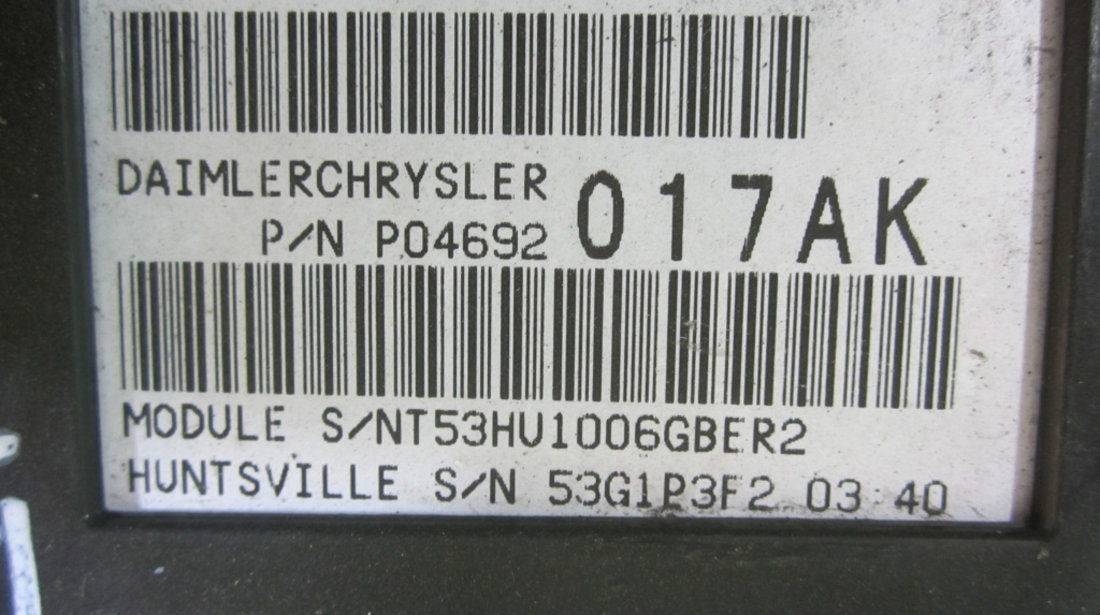 KIT PORNIRE / CALCULATOR MOTOR / ECU JEEP GRAND CHEROKEE 3 4x4 3.0 CRD FAB. 2006 - 2011 ⭐⭐⭐⭐⭐