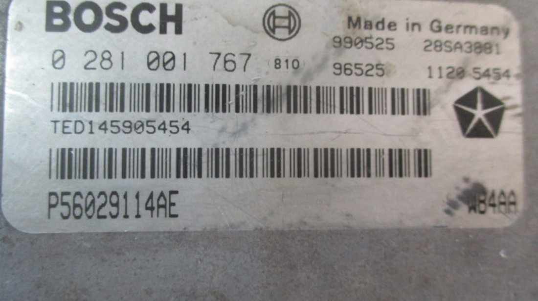 KIT PORNIRE / CALCULATOR MOTOR / ECU JEEP GRAND CHEROKEE II 3.1 TD FAB. 1998 - 2005 ⭐⭐⭐⭐⭐