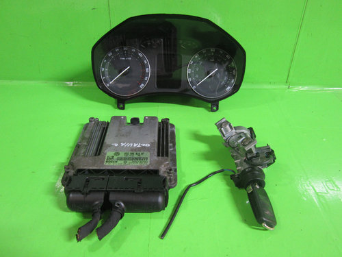 KIT PORNIRE / CALCULATOR MOTOR / ECU SKODA OCTAVIA II 2.0 TDI FAB. 2004 - 2013 ⭐⭐⭐⭐⭐