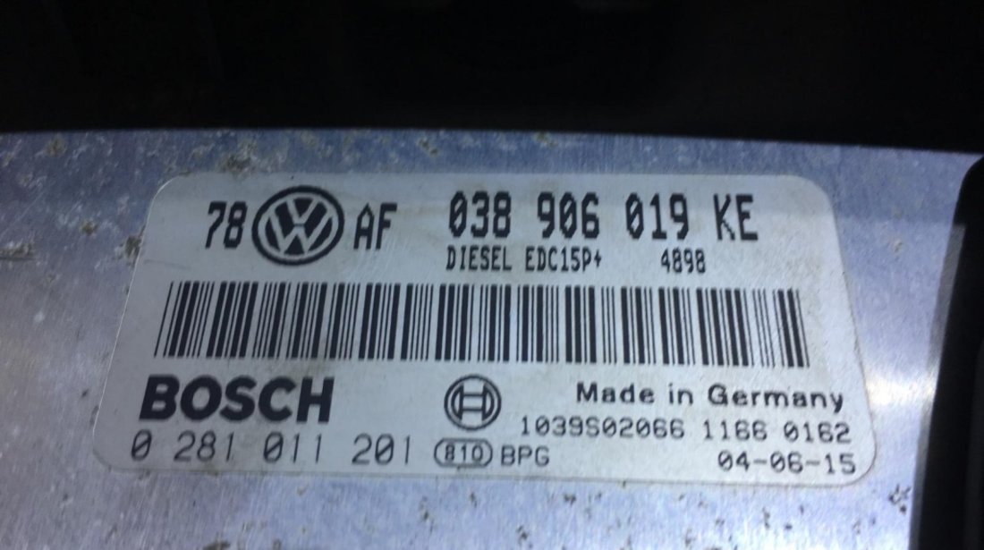 Kit Pornire Calculator Motor ECU VW Passat B5.5 1.9TDI AWX 2000 - 2005 COD : 038906019KE / 038 906 019 KE