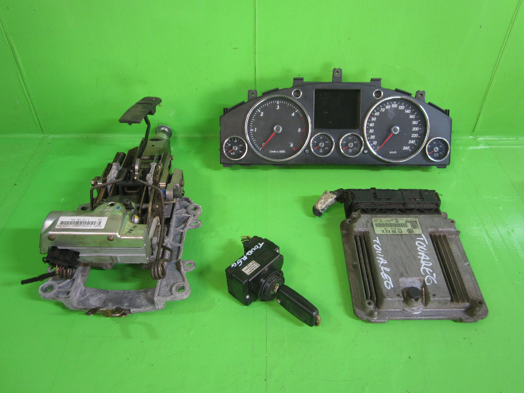KIT PORNIRE / CALCULATOR MOTOR / ECU VW TOUAREG 2.5 TDI FAB. 2002 - 2010 ⭐⭐⭐⭐⭐