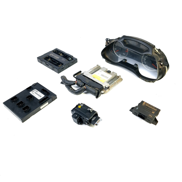 Kit Pornire Calculator Motor,imobilizator,cheie,contact Cu Cheie,ceas Bord,panou Sigurante Audi A4 B8 (8K) 2007 - 2015 Benzina 8K1907115J, 8K1 907 115 J, 8K1907115, 8K1 907 115, 0261S04326, 0 261 S04 326, 1039S28338, 103 9S2 833 8, 8E0307500, 8E0 307