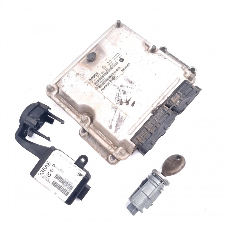 Kit Pornire Calculator Motor,imobilizator,contact Cu Cheie Chrysler VOYAGER Mk 3 (RG, RS) 2001 - 2007 Motorina 0281012999, P04727338AE, 5WY7227E, TKJ0506A8819, TED110602341, 1039S16545, 338AE, 1928403, 1660144, 121577, HB5AB0