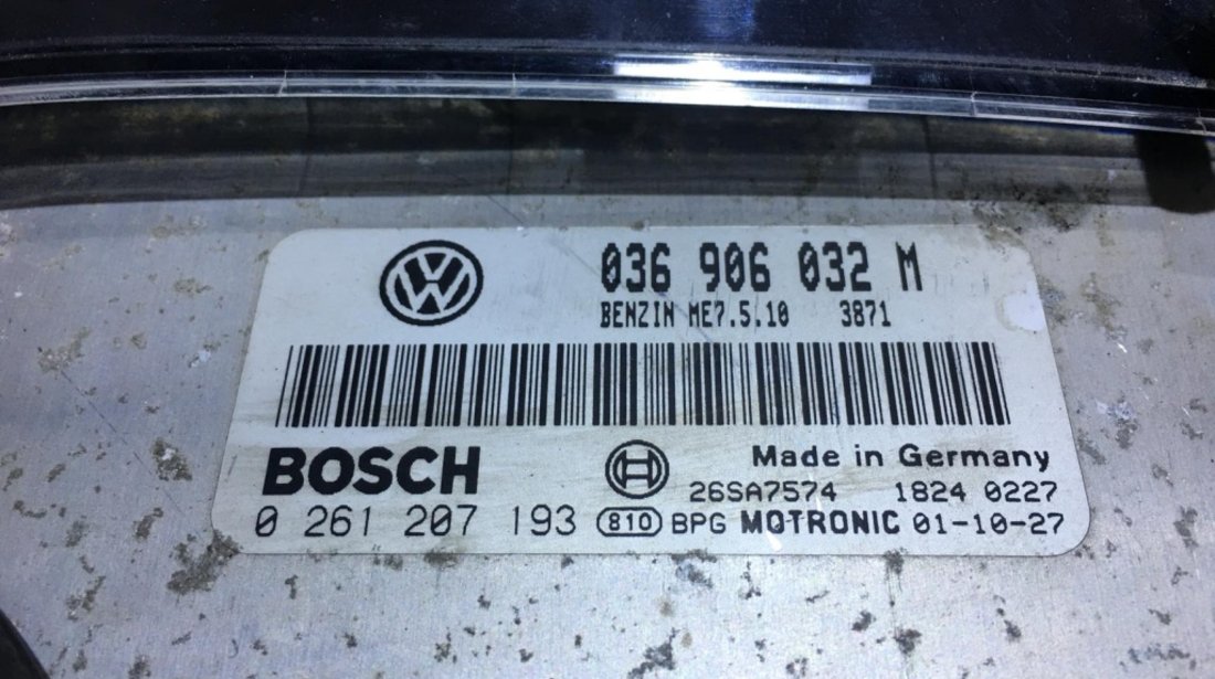 Kit Pornire Calculator Motor Seat Toledo 1.4 75cp 1998 - 2005 COD : 036 906 032 M / 036906032M / 0261207193