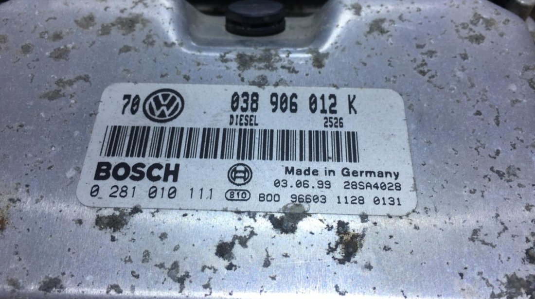 Kit Pornire Calculator Motor VW Bora 1.9TDI AGR 1998 - 2005 COD : 038 906 012 K / 038906012K