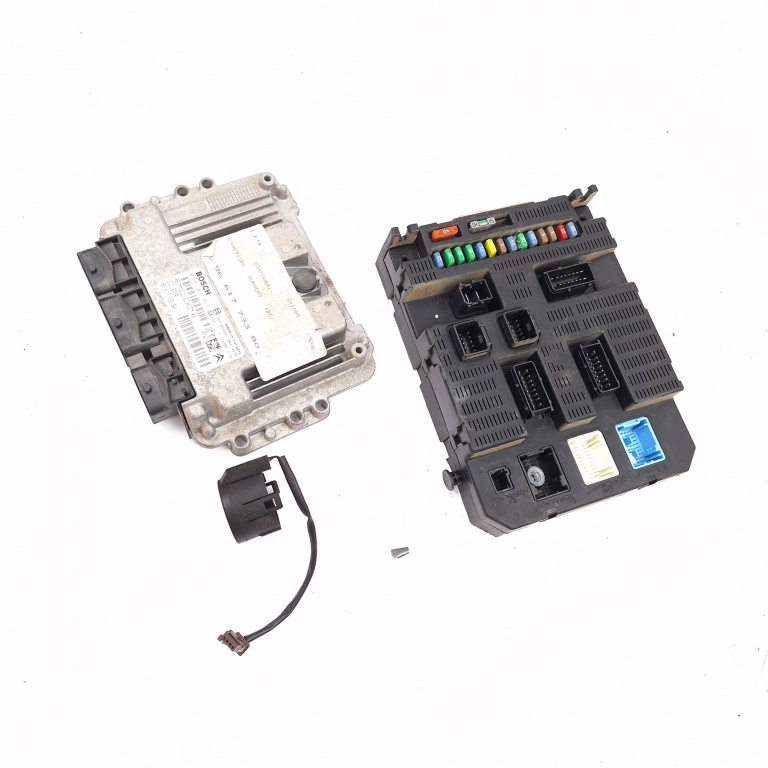 Kit Pornire Citroen C4 1 (Lc) 2004-2010 1.6 Hdi 9Hx (Dv6Ated4) Motorina Calculator Motor Imobilizator Panou Sigurante 0281011863, 9661773380, 9644692380, 9661773380, 9663576480, 9663123380 Delphi,Bosch