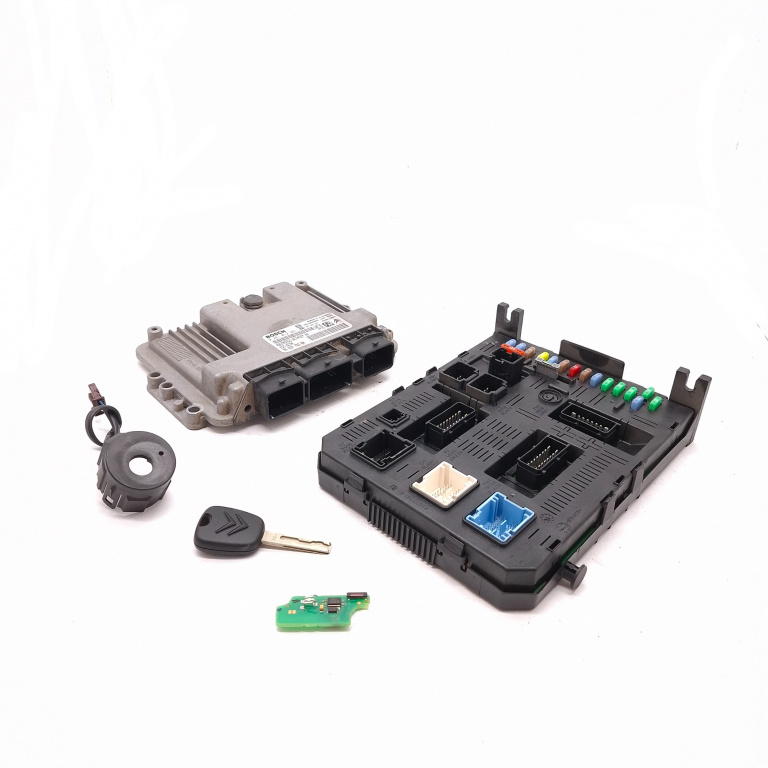 Kit Pornire Citroen C4 Grand Picasso 1 2006-2013 1.6 Hdi Motorina Bsi Calculator Motor Cheie Chip Cheie Cititor Cheie Contact Cu Cheie Imobilizator 0281012981, 9653958980, 9663476380, 9663510180, Bsi2004H0101260207, 216760315B, 281197350A, 8119780A,