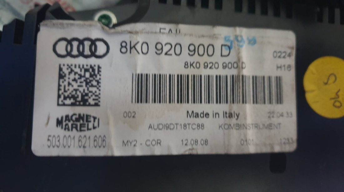 Kit pornire complet Audi A4 B8 2.0 TDi 143 tip motor CAGA