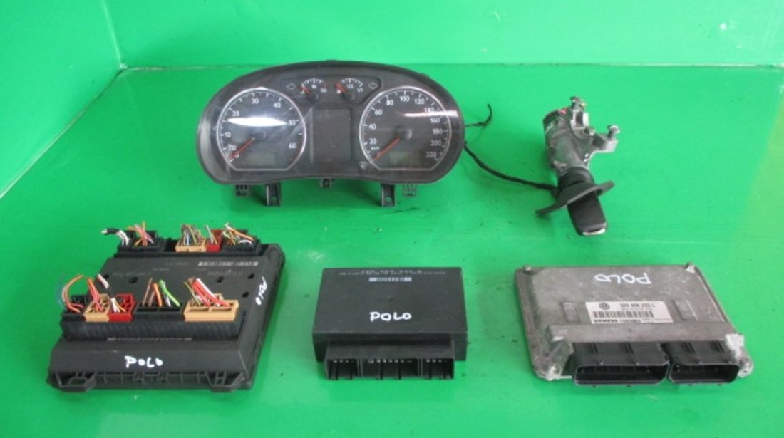 KIT PORNIRE COMPLET CALCULATOR / ECU 03E906033L VW POLO 9N FAB. 2001 - 2007 1.2 12V 64cp 47kw ⭐⭐⭐⭐⭐