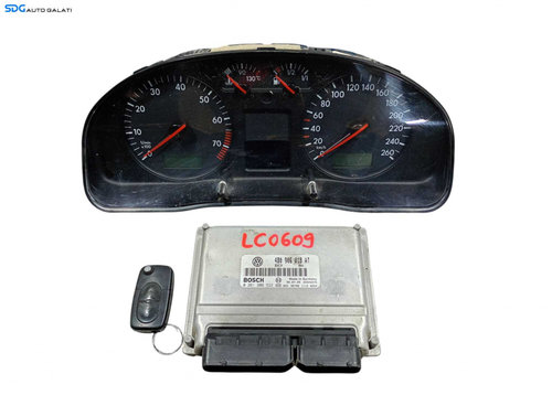 Kit Pornire Complet ECU Calculator Motor Ceas Ceasuri Bord Cheie Cheie Imobilizator CIP Volkswagen P...