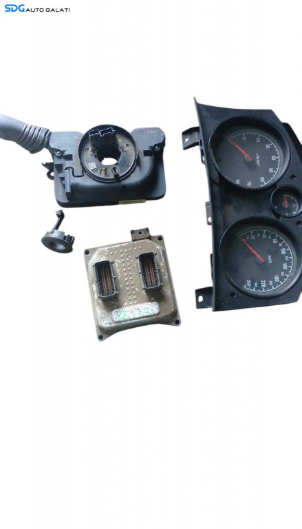 Kit Pornire ECU Calculator Motor Ansamblu Maneta Manete Volan Cip Cheie Opel Astra H 1.6 B Z16XER 2004 - 2010 Cod 55559394 13313710 498990969 [M8094]